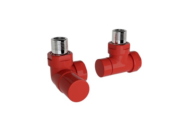 Ventil Zehnder úhlový rohový, rohové šroubení pro zpátečku 1/2", Set I, barevná, Z-839659