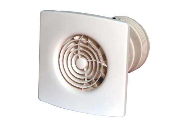 Ventilátor Zehnder Silent nástěnný a stropní 100 mms funkcí  Humidistat a časovačem ZSR100HTR