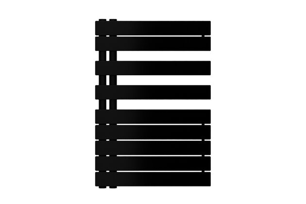 Radiátor Zehnder Roda Spa Asym 80,5x55 cm,pravý, RAL 0557 black matt, ROFR-080-055-0557