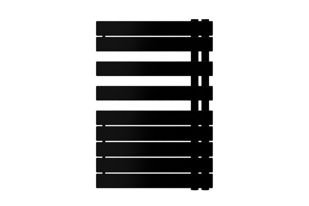 Radiátor Zehnder Roda Spa Asym 80,5x55 cm,levý, RAL 0557 black matt, ROFL-080-055-0557