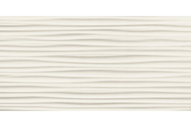Obklad Arté Blanca wave struktura lesk rektifikovaný 30x60