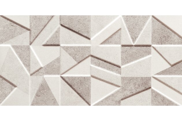 Obklad Arté Bellante grey geo struktura mat rektifikovaný 30x60