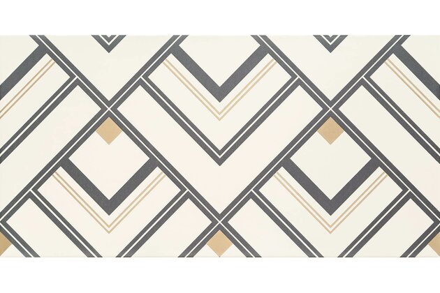 Dekor Tubadzin Bonella white lesk 31x61