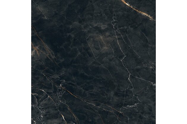 Dlažba Tubadzin Shinestone black lesk rektifikovaná 80x80