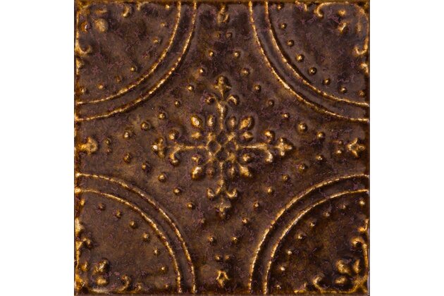 Dekor Tubadzin Tinta brown lesk rektifikovaný 15x15