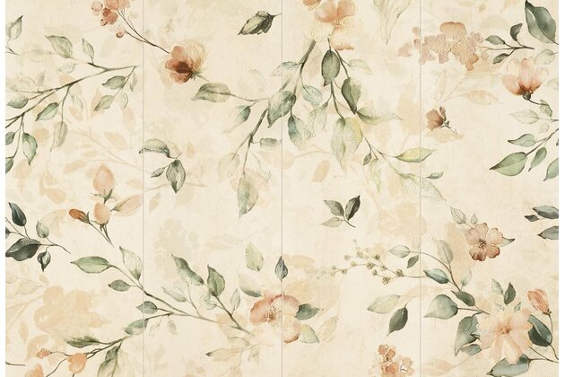 Dekor Tubadzin Pravia flower 4ks mat rektifikovaný 90x132