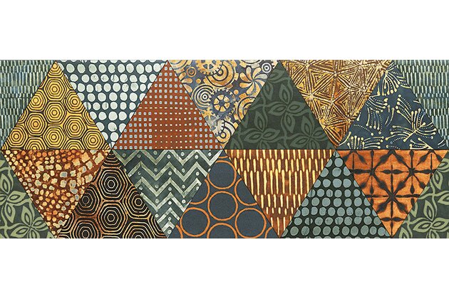 Dekor Tubadzin Goldgreen B mat rektifikovaný 30x75