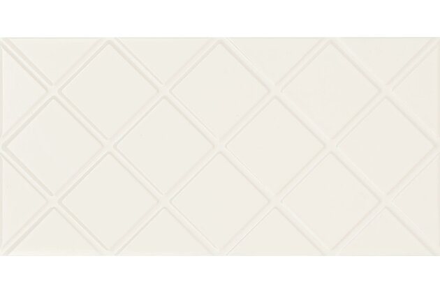 Obklad Arté Blanca geo struktura lesk rektifikovaný 30x60