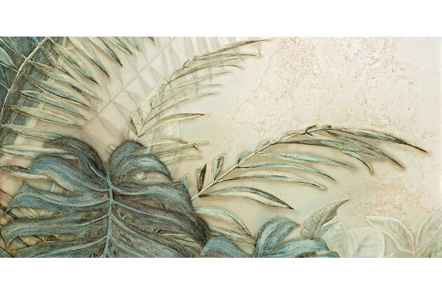 Dekor Tubadzin Alabaster Shine leaves 2B mat rektifikovaný 60x120