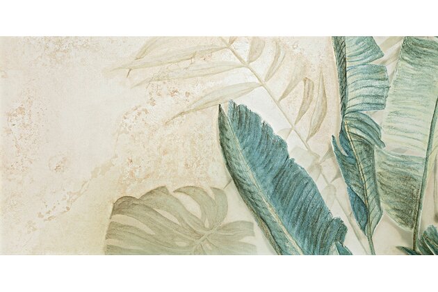 Dekor Tubadzin Alabaster Shine leaves 3A mat rektifikovaný 60x120