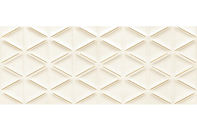 Dekor Arté Senza geo white struktura lesk rektifikovaný 30x75