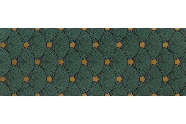 Dekor Tubadzin Sophisticated green mat rektifikovaný 33x90