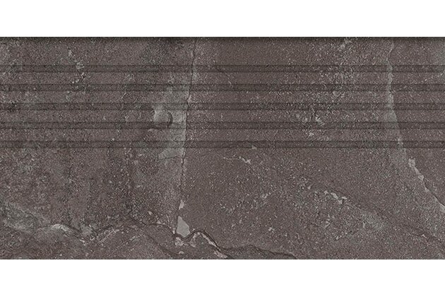 Schodovka Tubadzin Grand Cave graphite mat rektifikovaná 30x60