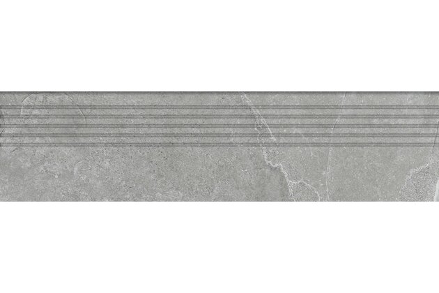 Schodovka Tubadzin Grand Cave grey mat rektifikovaná 30x120