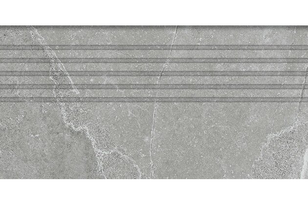 Schodovka Tubadzin Grand Cave grey mat rektifikovaná 30x60