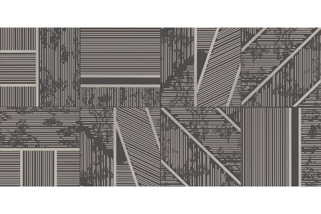 Dekor Tubadzin Duo graphite A pololesk rektifikovaný 30x60