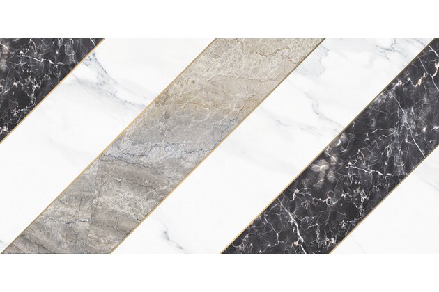 Dekor Tubadzin Ferro stripes A lesk rektifikovaný 30x60