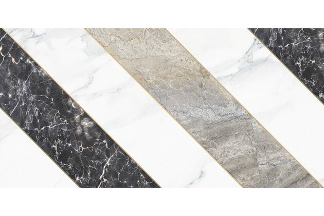 Dekor Tubadzin Ferro stripes B lesk rektifikovaný 30x60