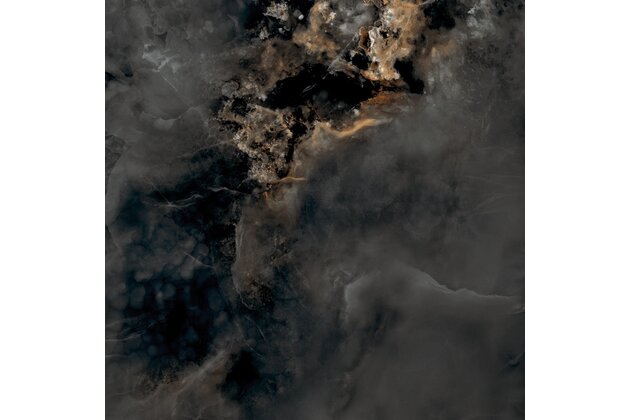 Dlažba Tubadzin Aquamarine black lesk rektifikovaná 60x60