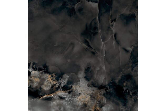 Dlažba Tubadzin Aquamarine black lesk rektifikovaná 80x80