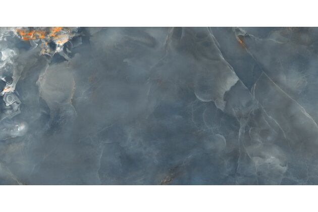 Dlažba Tubadzin Aquamarine navy lesk rektifikovaná 60x120