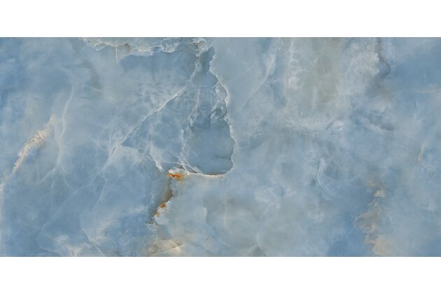 Dlažba Tubadzin Aquamarine blue lesk rektifikovaná 60x120