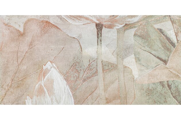 Dekor Tubadzin Tortora flowers 2B mat rektifikovaný 60x120