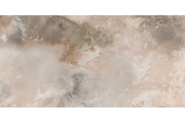 Dlažba Tubadzin Onice Rosa lesk rektifikovaná 120x275