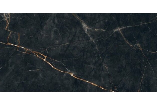 Dlažba Tubadzin Shinestone black mat rektifikovaná 60x120