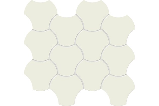 Mozaika Tubadzin Cielo e Terra bianco up down 1 mat rektifikovaná 30x34