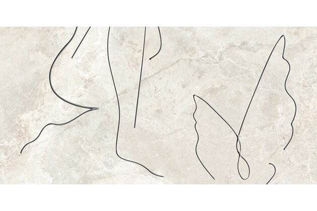 Dekor Tubadzin Teri Soft Line D struktura pololesk rektifikovaný 60x120