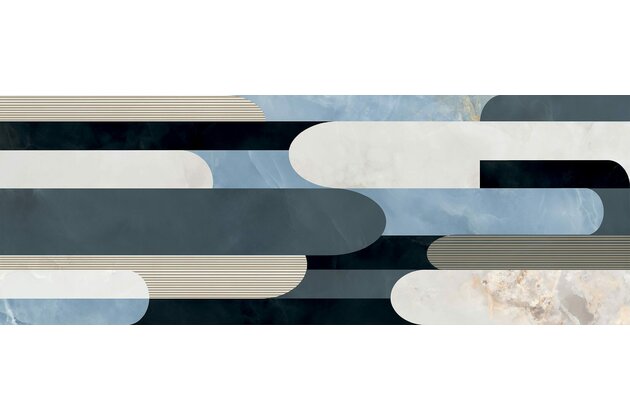 Dekor Arté Vero geo lesk rektifikovaný 33x90