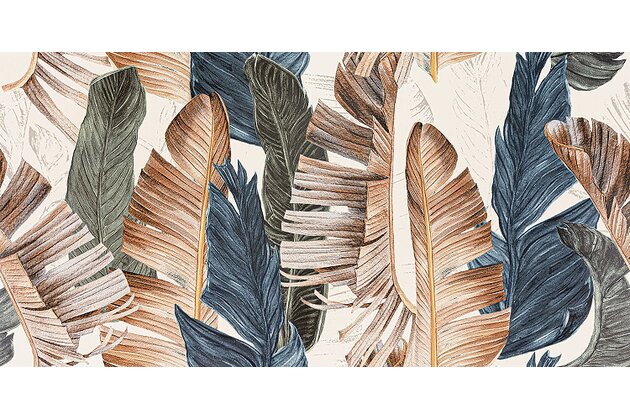 Obklad Tubadzin Misteria leaves pololesk rektifikovaný 60x120