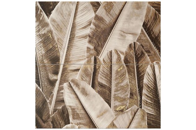 Dekor Tubadzin Pietra Aurea leaves 2 prvky lesk 62x61