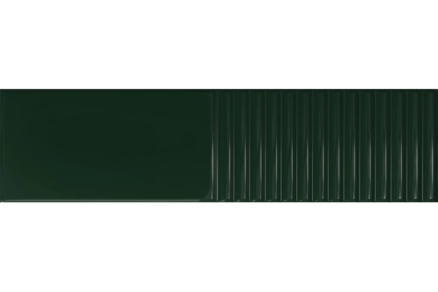 Obklad Tubadzin Groove green 2 struktura lesk 8x30