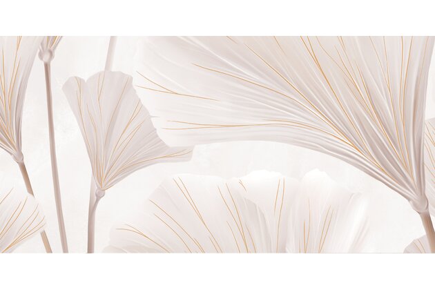 Dekor Tubadzin Albiano leaves left B lesk rektifikovaný 60x120