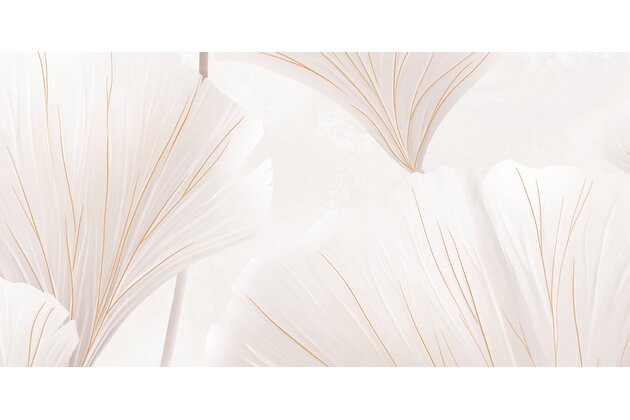 Dekor TubadzinAlbiano leaves left C lesk rektifikovaný 60x120