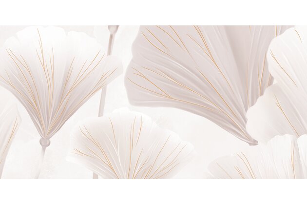 Dekor Tubadzin Albiano leaves right C lesk rektifikovaný 60x120