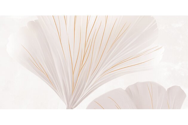 Dekor Tubadzin Albiano leaves right D lesk rektifikovaný 60x120