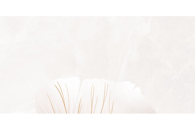 Dekor Tubadzin Albiano leaves right E lesk rektifikovaný 60x120