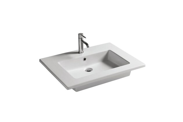 EDEN 7222 umyvadlo bílé 46x71 hranaté s otvorem