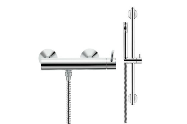 Fresh sprchová nástěnná, růžice, posuvný držák, Cr UH00435