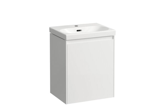 Lani skříňka pod umyvadlo 44x52 1 dvířka, závěsy vlevo, pro umyvadlo H8150810001041 bílá mat H4035011122601