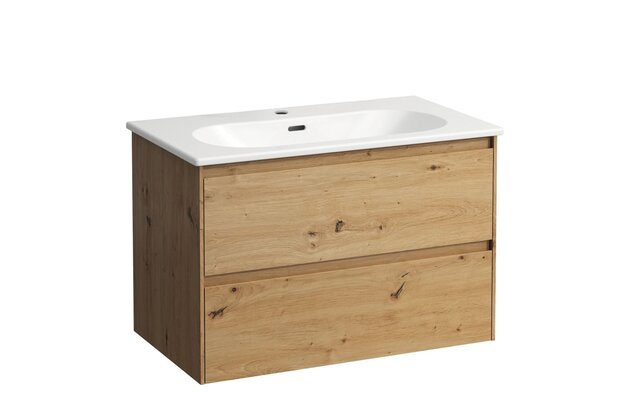 LANI 80 skříňka dub umyvadlo LUA 80 SLIM H8600872671041