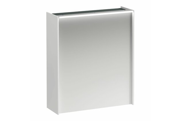 LANI skř zrcadlová s led/vyp/zásuvkou 60 bílá lesk H4037311122611