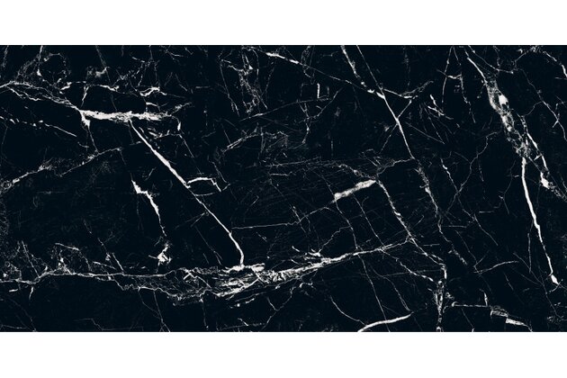 Dlažba Epicentr Marquina black mat rektifikovaná 60x120
