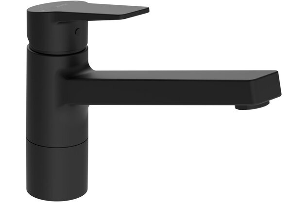 Baterie Hansa Twist dřezová stojánková černá mat, 0914228333