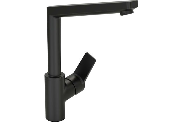 Baterie Hansa Twist dřezová stojánková černá mat, 0920220333