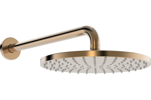 Sprcha hlavová Hansa Viva 250mm s dešťovou sprchou broušený bronz, 4426020081