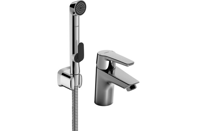 Baterie Hansa Polo umyvadlová s bidetovou sprškou chrom, 51462293